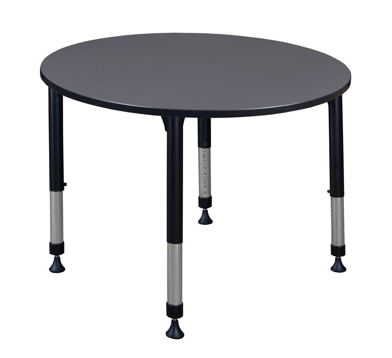 Kee 30" Round Height Adjustable Classroom Table