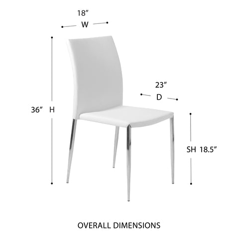 White / 36 Dining Chair