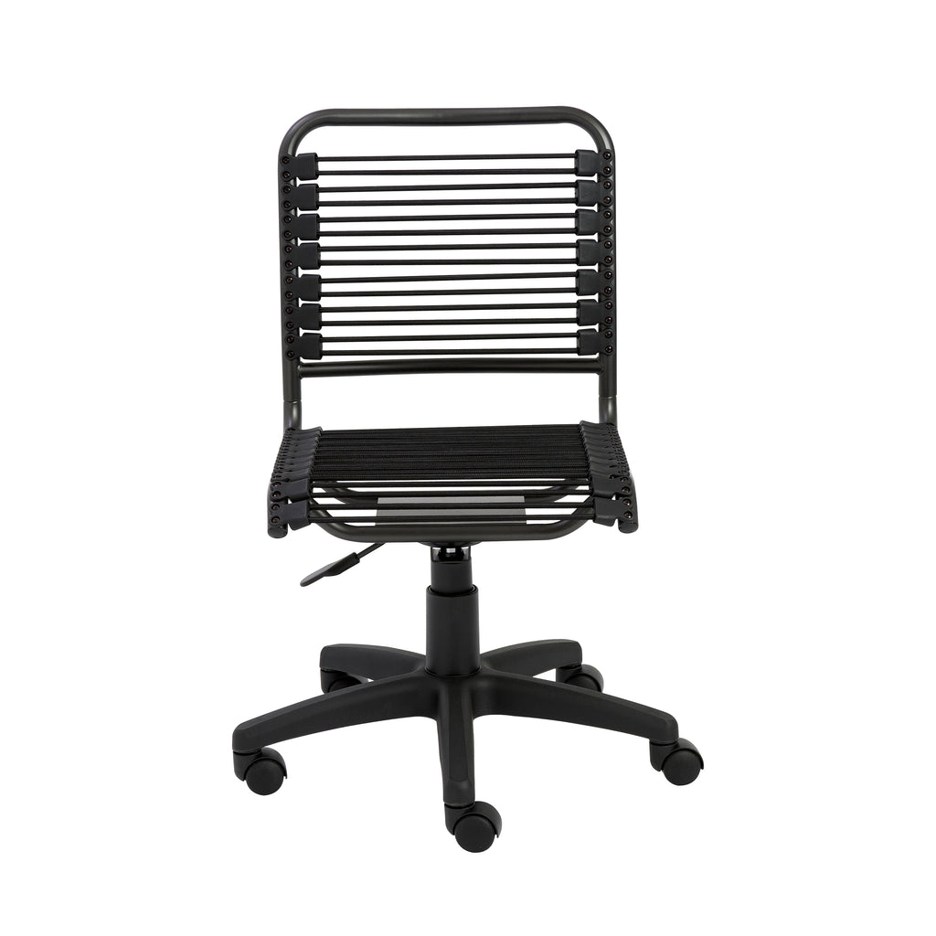 Black Bungie/Black Frame / Low Back Office Chair