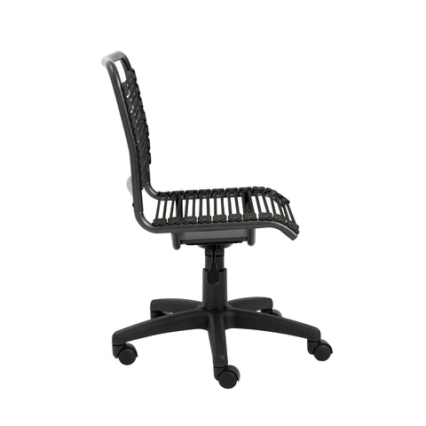 Black Bungie/Black Frame / Low Back Office Chair