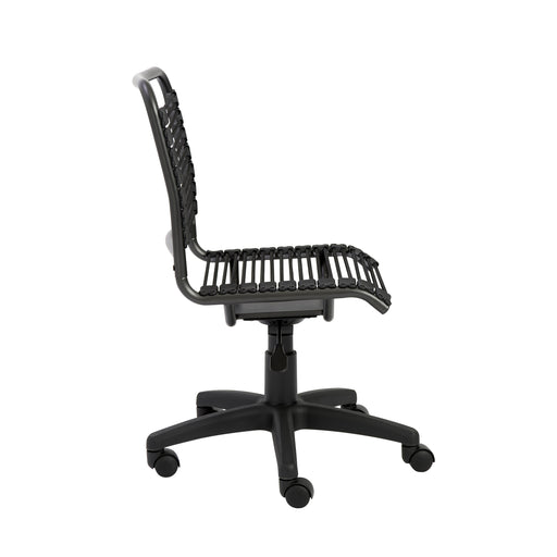 Black Bungie/Black Frame / Low Back Office Chair