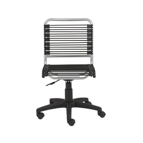 Black Bungie/Aluminum Frame / Low Back Office Chair