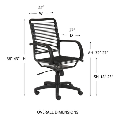 Black/Black / High Back Office Chair