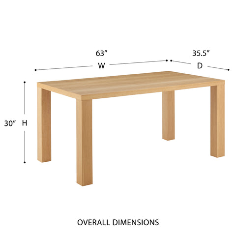 Oak / 63 Dining Table