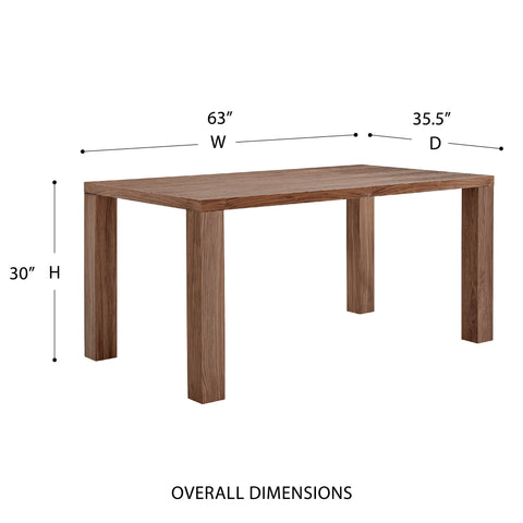 Walnut / 63 Dining Table