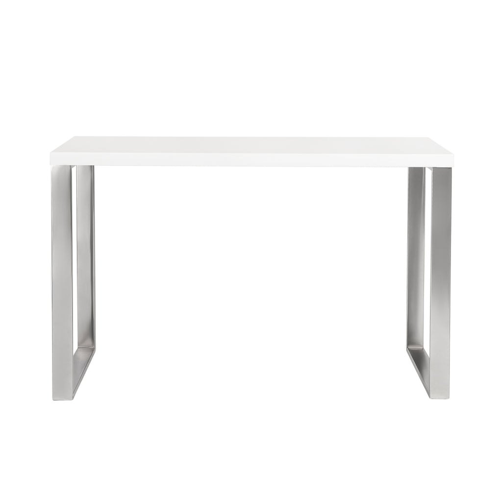 White/Polished Stainless Steel