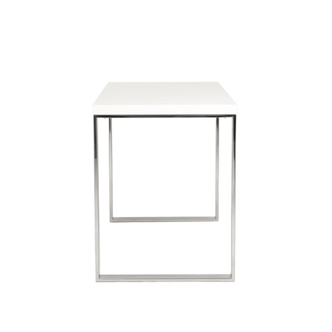 White/Polished Stainless Steel