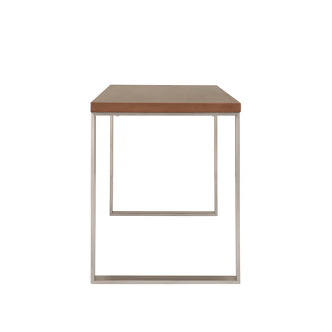 Walnut/Brushed Stainless Steel