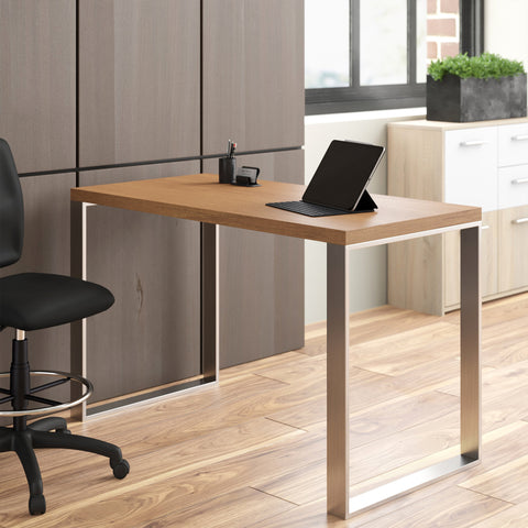 Walnut/Brushed Stainless Steel