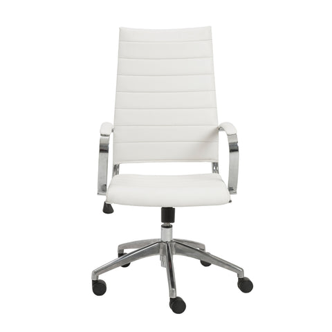 White / High Back Office Chair