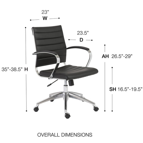 Black / Low Back Office Chair