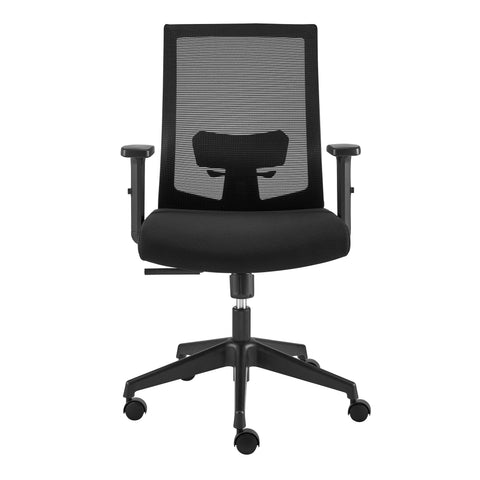 Eurostyle Dahl Mesh Office Chair with Adjustable Lumbar and Armrests, Black