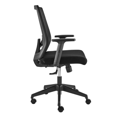Eurostyle Dahl Mesh Office Chair with Adjustable Lumbar and Armrests, Black