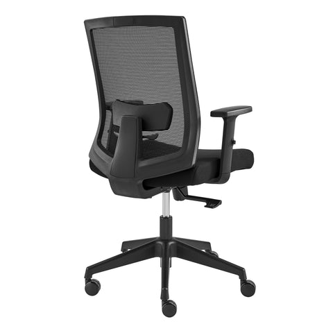 Eurostyle Dahl Mesh Office Chair with Adjustable Lumbar and Armrests, Black