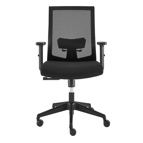 Eurostyle Dahl Mesh Office Chair with Adjustable Lumbar and Armrests, Black