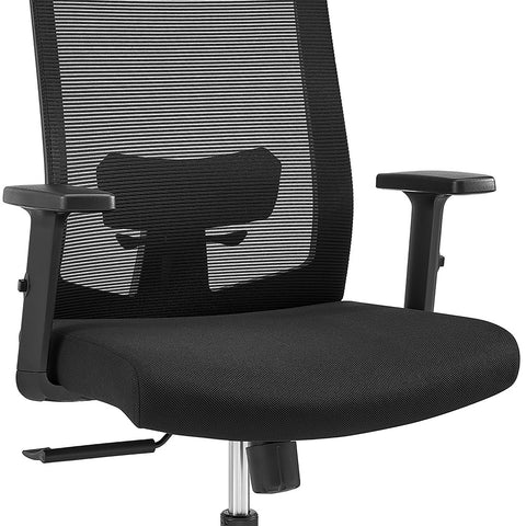 Eurostyle Dahl Mesh Office Chair with Adjustable Lumbar and Armrests, Black