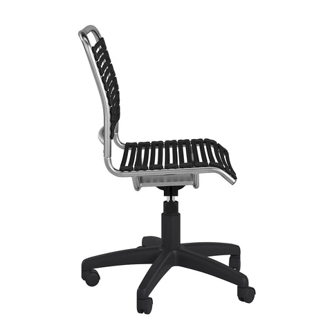 Black/Aluminum / Armless - Black - Silver