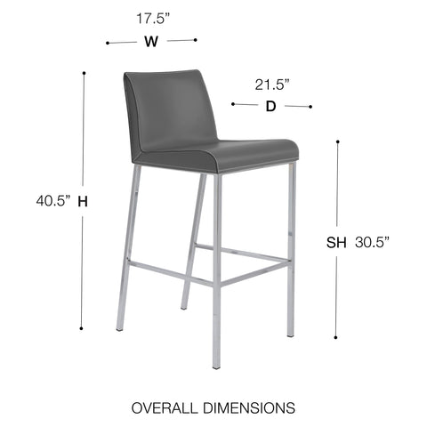 Gray / 40.5 Bar Stool