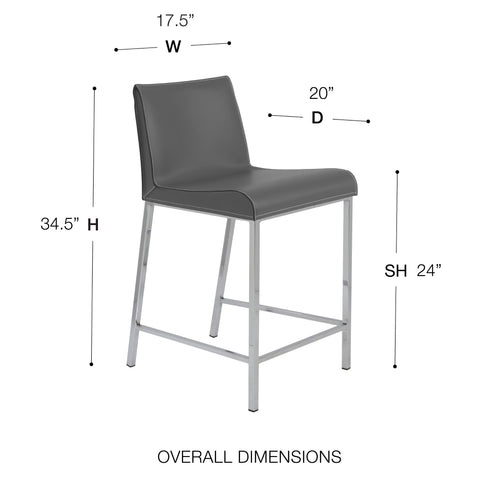 Gray / 34.5 Counter Stool