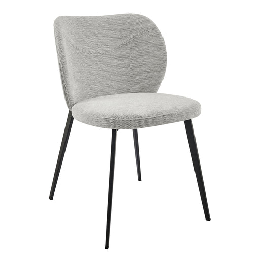 Light Gray/Black / Set of 2 Dining Chairs