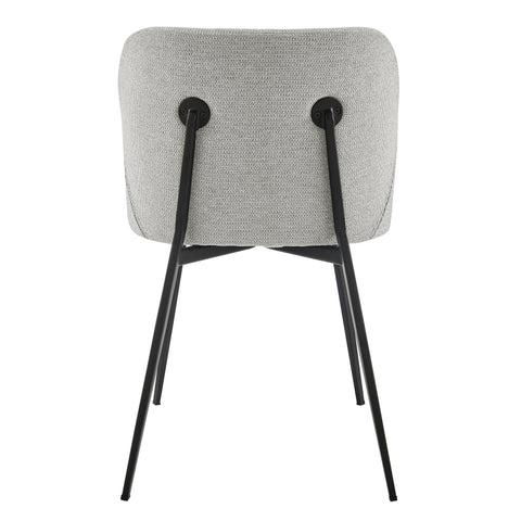 Light Gray/Black / Set of 2 Dining Chairs