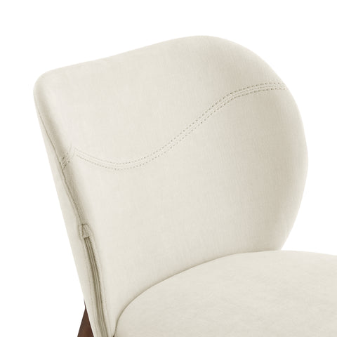 Beige/Antique Bronze / Set of 2 Dining Chairs
