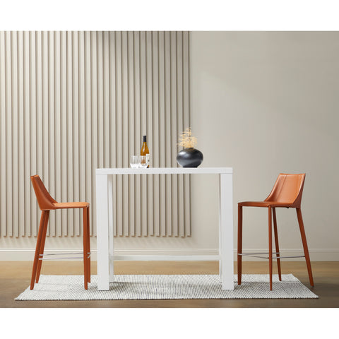 High Gloss White / 47 Bar Height Table