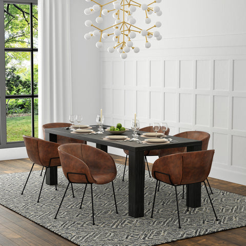 Black / 84 Dining Table