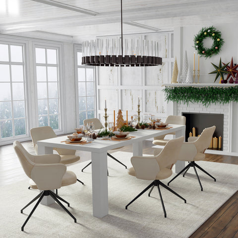 High Gloss White / 84 Dining Table