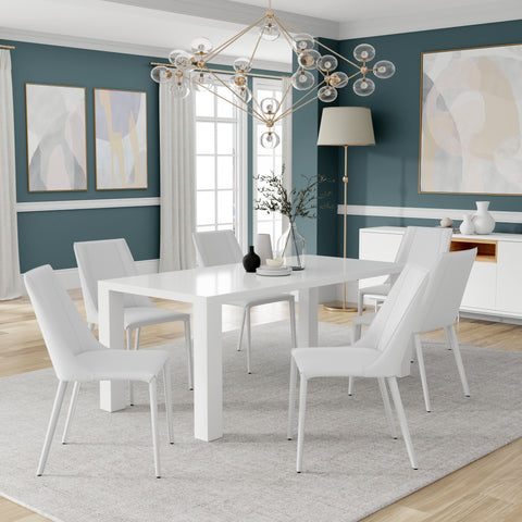 High Gloss White / 84 Dining Table