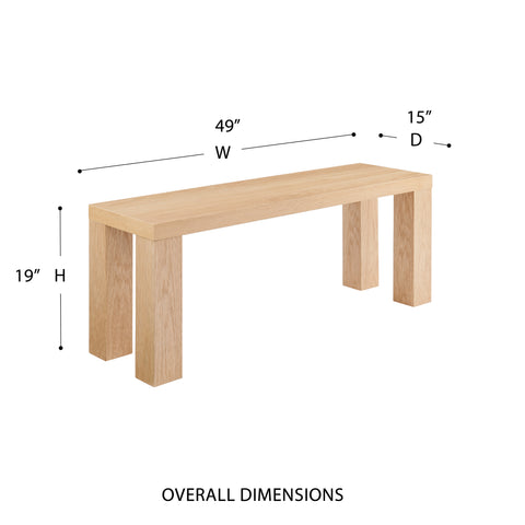 Oak / 49 Dining Bench