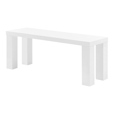 High Gloss White / 49 Dining Bench