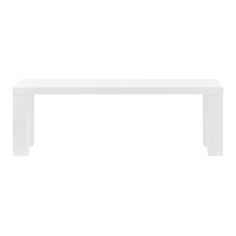 High Gloss White / 57 Dining Bench