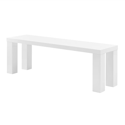 High Gloss White / 57 Dining Bench