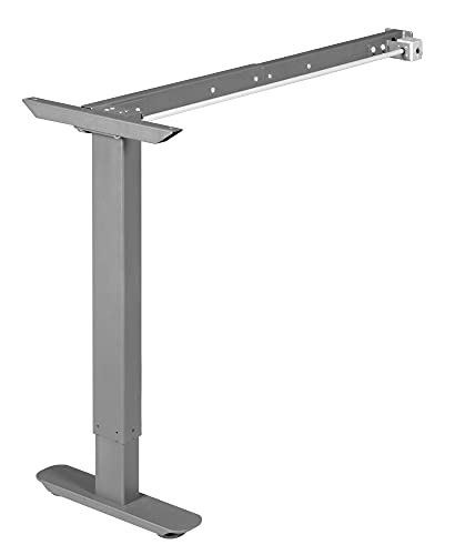 Esteem Height Adjustable Right Return Power Base for 30-60" Table Tops - Black