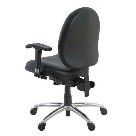 Romig Conley 24/7 Vinyl Office Chair Big & Tall 400lb Max Weight, Adjustable Back & Seat Height, with Wheels