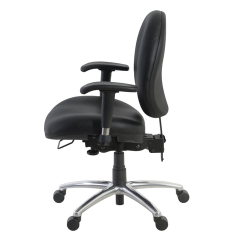 Romig Conley 24/7 Vinyl Office Chair Big & Tall 400lb Max Weight, Adjustable Back & Seat Height, with Wheels