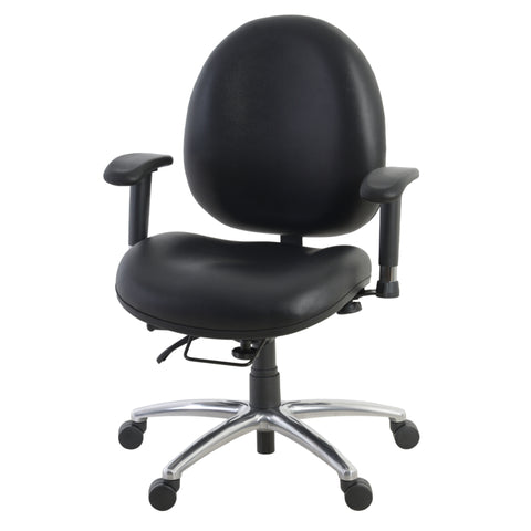 Romig Conley 24/7 Vinyl Office Chair Big & Tall 400lb Max Weight, Adjustable Back & Seat Height, with Wheels