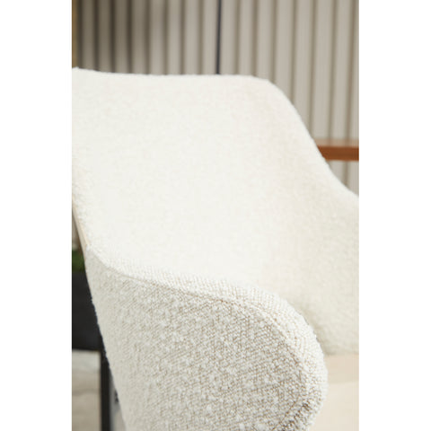 Ivory / No Casters Armchair