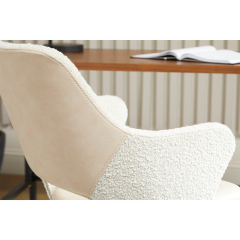 Ivory / No Casters Armchair