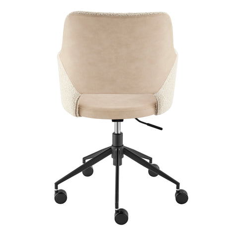Ivory / With Casters Office Chair