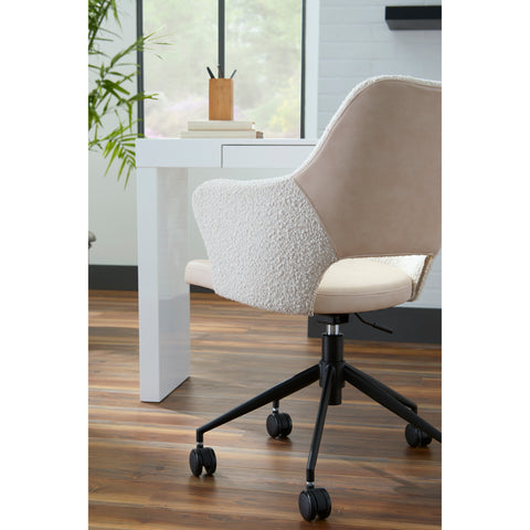 Ivory / With Casters Office Chair