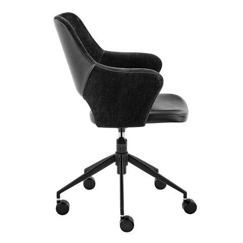 Black / With Casters Office Chair