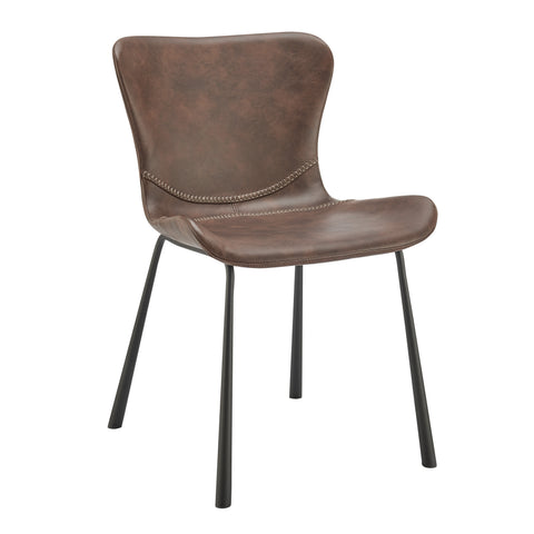 Dark Brown / Set of 2 Dining Chairs