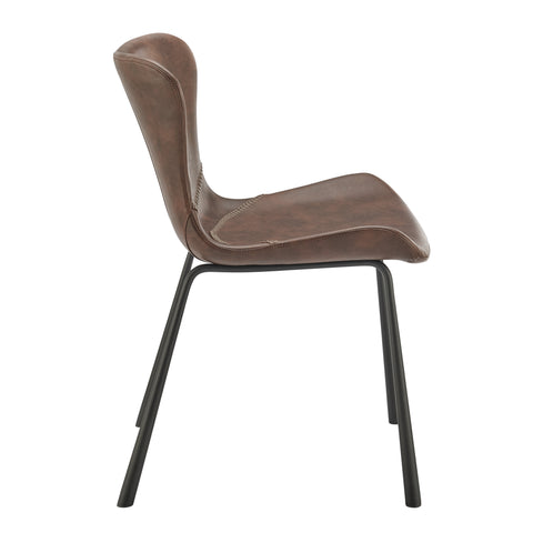 Dark Brown / Set of 2 Dining Chairs