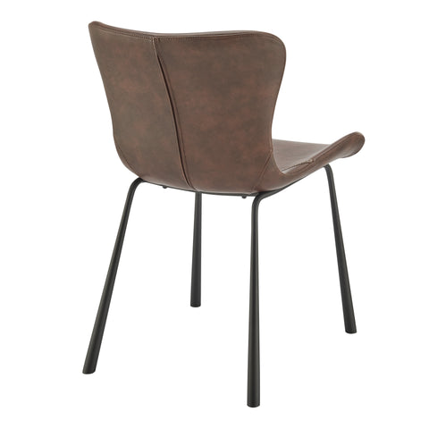Dark Brown / Set of 2 Dining Chairs