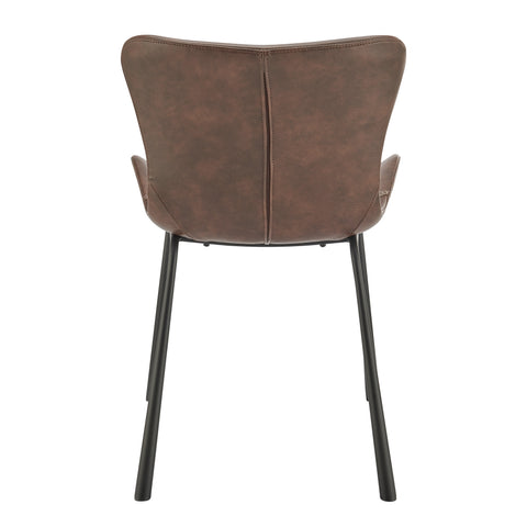 Dark Brown / Set of 2 Dining Chairs