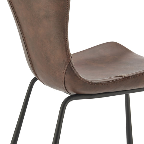 Dark Brown / Set of 2 Dining Chairs