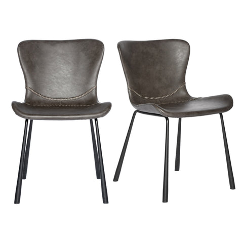 Charcoal Gray / Set of 2 Dining Chairs