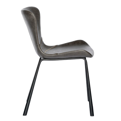 Charcoal Gray / Set of 2 Dining Chairs